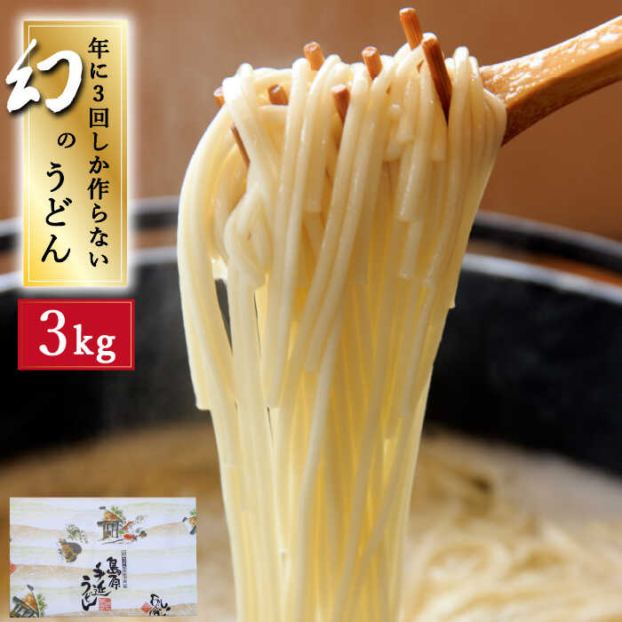 【年に3回しか作らない】幻の うどん 3kg  / 南島原市 / 宮崎製麺所 [SDN006]