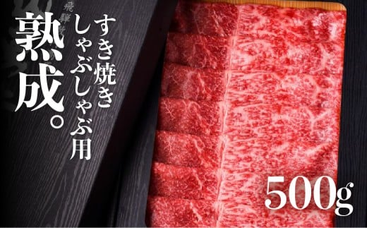 【年内発送】飛騨牛 おすすめ部位　すき焼き・しゃぶしゃぶ用 500g A4 A5 飛騨牛 飛騨の牧場で育った熟成飛騨牛『山勇牛』 牛肉 和牛 肉 熨斗掛け すきやき すき焼き肉 飛騨市 年内発送牛肉 年内発送すき焼き肉 飛騨牛すき焼き ［E0016］40000円