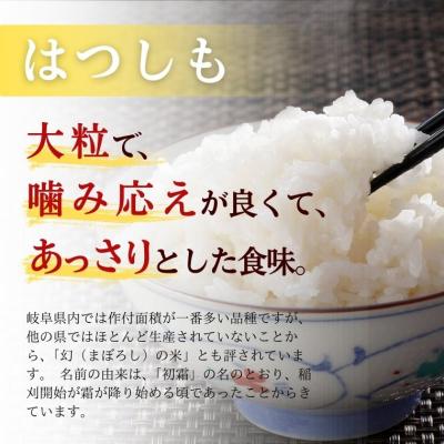 ふるさと納税 関市 【岐阜県代表品種】令和7年産ハツシモ米　白米10kg【11月20日以降順次発送】 |  | 01
