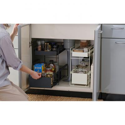 ふるさと納税 大河原町 シンク下 収納 引き出し スライド ラック スリム ホワイト アイリスオーヤマ[53752406] |  | 02