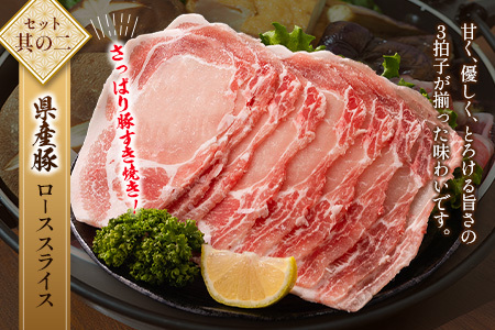 宮崎牛×県産豚 すき焼き食べ比べ 合計1kgセット【C457】