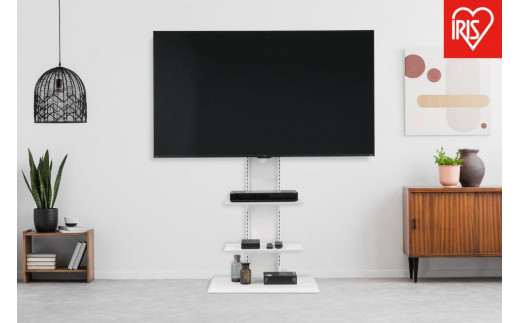 
                  テレビ台 スタンドテレビ台 UTS-700R-OW オフホワイト 　 一人暮らし ひとり暮らし 　 　 　
                