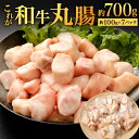 【ふるさと納税】これが和牛丸腸 合計約700g ( 約100g×7パック ) お肉 牛肉 ホルモン 国産牛 マルチョウ もつ鍋 ホルモン鍋 焼肉 焼き肉 真空パック 急速冷凍 冷凍 福岡県 九州