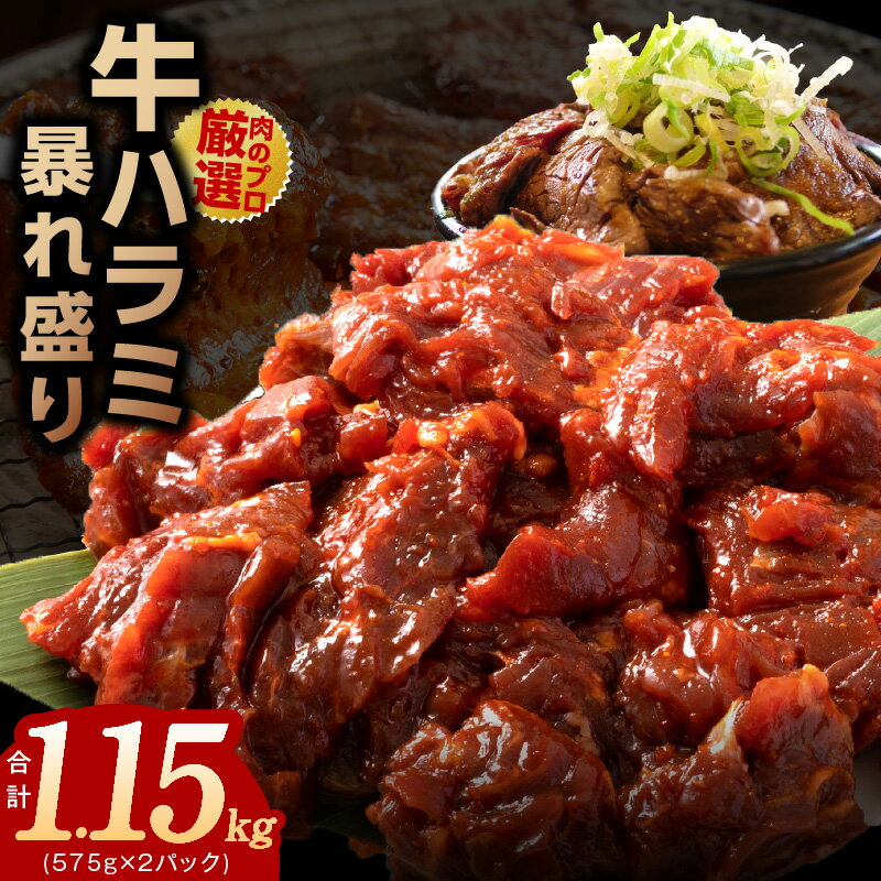 【ふるさと納税】牛ハラミ 暴れ盛り 総量 1.15kg 小分け 牛肉 肉コンシェルジュ厳選 期間限定 大阪府 泉佐野市 送料無料 肉の泉佐野