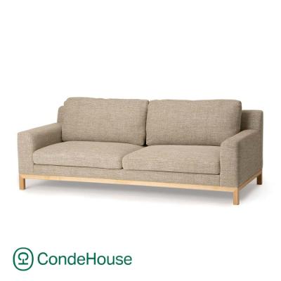 ふるさと納税 旭川市 旭川家具 カンディハウス クォード ソファー210 北海道タモNF/ベントレーGY_01337