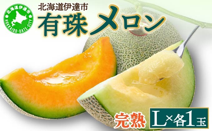 ＜2026年先行予約＞北海道産 有珠メロン 2玉 セット 赤肉 青肉 Lサイズ 1.6kg以上 各1玉 食べ比べ ツル付き 果物 めろん フルーツ くだもの 完熟 旬 ご褒美 ギフト お祝い 産地直送 お取り寄せ 北海道 藤川農園 送料無料 伊達