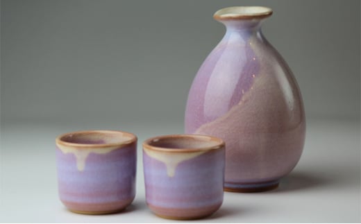 萩焼　萩むらさき お預け酒器　｜HG000145
