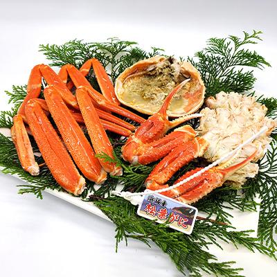 ふるさと納税 新温泉町 松葉ガニの本場より プロ茹で松葉ガニ(冷凍)　約600g×2枚 |  | 01