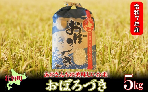 【令和7年産新米】<10月上旬よりお届け>あのさんちの美味しいお米 おぼろづき 精米5kg 【 ふるさと納税 人気 おすすめ ランキング 米 こめ 精米 白米 ご飯 ごはん コメ おぼろづき 北海道産 北海道 壮瞥町 送料無料 】 SBTL017