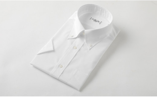 半袖ボタンダウン白Mサイズ HITOYOSHI シャツ