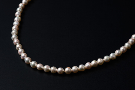 8.5-9アコヤ真珠120cmセミバロックロングネックレス ジュエリー アクセサリー ネックレス 真珠 パール 美穂野 佐賀市 ：C600-005