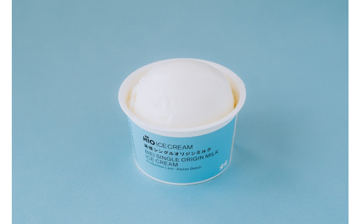 HiO ICE CREAM　＜全3回定期便＞美瑛シングルオリジンミルク　塩キャラメル　フローラルチョコレート　3種12個を月１回お届け（３か月連続））