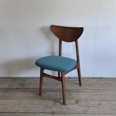 ふるさと納税 富田林市 Karl Dining Chair ヘリンボーン ライトブルー ダークブラウンフレーム【SWOF】 |  | 03