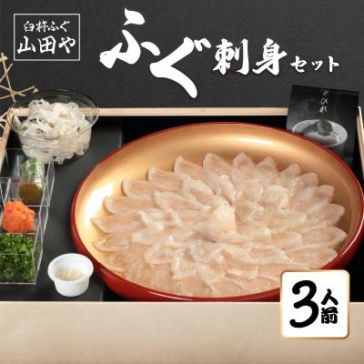 ふるさと納税 大分市 臼杵ふぐ山田や ふぐ刺身セット 3人前_E05018