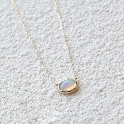 ふるさと納税 甲府市 【L&Co.】K10 オーバルオパールネックレス(63-7735) |  | 01