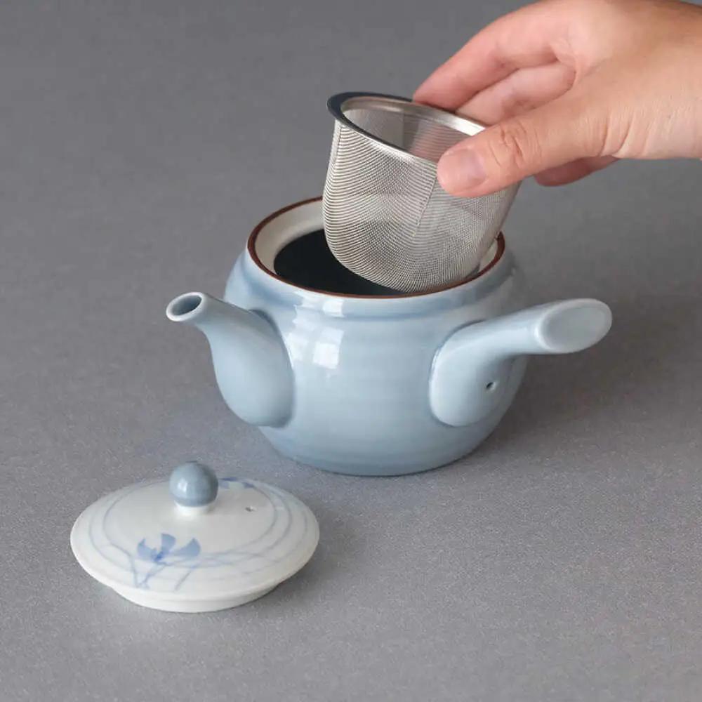 【波佐見焼】グレー蘭 急須茶器揃 湯呑み 茶器 食器【西海陶器】[OA491]