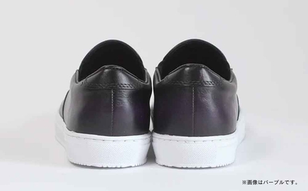 千手染レザースニーカー MO-1902 (カラー：レッド、サイズ：25.0cm)