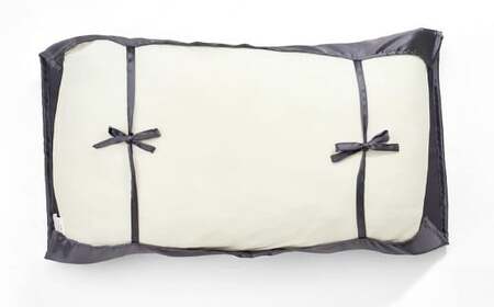 【チャコール】 髪と素肌よろこぶ、シルクまくらカバー ／ 枕 枕カバー 睡眠 寝具 絹 天然繊維 色 選べる 岡山県 倉敷市