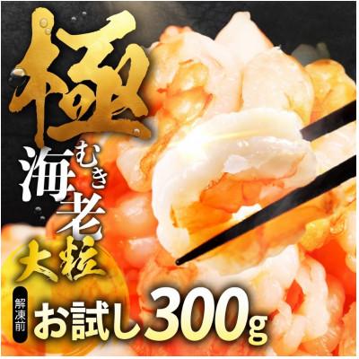 ふるさと納税 豊橋市 【おためし300g】極 むき海老 大粒