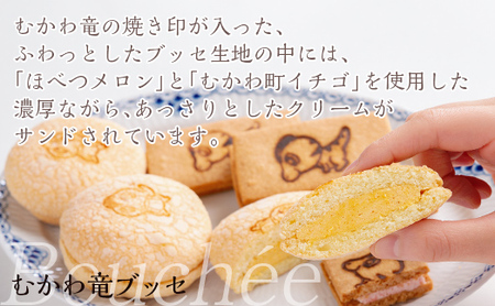北海道むかわ町 むかわ竜ブッセ(8個)&むかわ竜クッキー(7個)セット 【 ふるさと納税 人気 おすすめ ランキング ブッセ クッキー 洋菓子 焼き菓子 むかわ竜 カムイサウルス 北海道 むかわ町 送