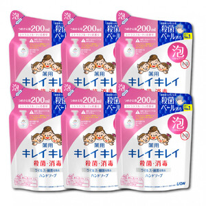 キレイキレイ Fセット（薬用泡ハンドソープ 詰替 200ml × 6パック）| ソープ