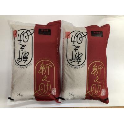 ふるさと納税 柏崎市 柏崎産　新之助　無洗米　10kg(5kg×2袋)