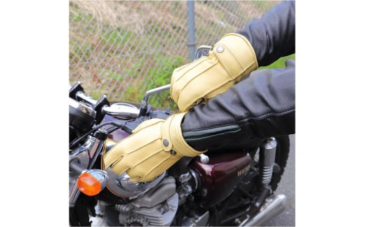 【デグナー】ウィンターグローブ [WG-34]タン〈Mサイズ〉［ 京都 八王子 革 手袋 レザー グローブ バイクギア ブランド 大好評 人気 おすすめ 牛革 ツーリング ライダー バイカー バイク パーツ お取り寄せ 送料無料 ふるさと納税 ］