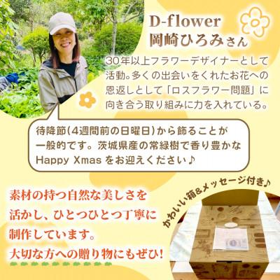 ふるさと納税 ひたちなか市 【2026年11月下旬以降発送開始】常緑樹の香りあふれるクリスマスリース(大きいサイズ) |  | 02