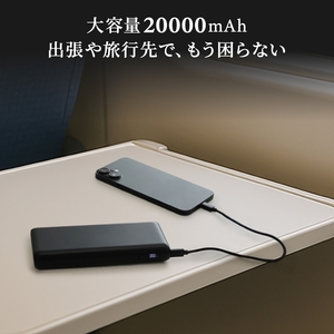 オウルテック モバイルバッテリー 20000mAh ブラック | 【モバイルバッテリー】