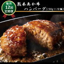 【ふるさと納税】肥後の赤牛ハンバーグ　150g×10　定期便12回 G-40 | 熊本県 熊本 くまもと 和水町 なごみ 赤牛 あか牛 肥後 ハンバーグ 小分け 150g 10個 定期便 12回 おかず 牛肉