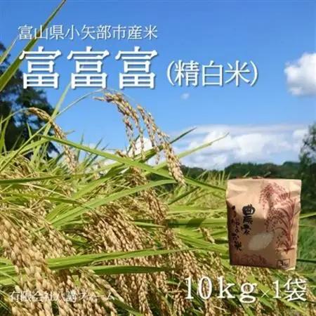 【新米先行受付(2026年10月上旬から順次発送)】令和8年富山県産「富富富」(精米)10kg×1袋【1656121】