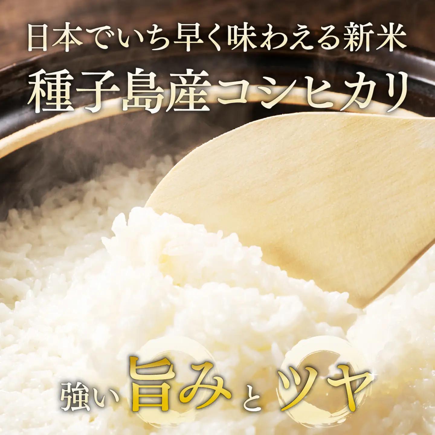 《令和8年産米 新米》 種子島産コシヒカリ10kg（5kg×2）【新栄物産】