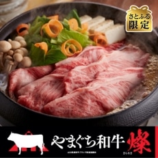 さとふる限定【日本一受賞:牛肉】やまぐち和牛燦(きらめき)肩ローススライス　800g『シート包み』