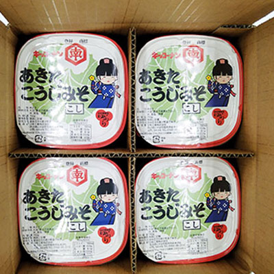 あきたこうじ味噌（こし）3kg（750g×4個 みそ） 味噌汁 みそ汁 セット