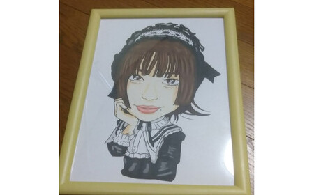 似顔絵(A4サイズ)(1枚に一人)(ペットOK!)【 にがおえ 大阪府 門真市 】