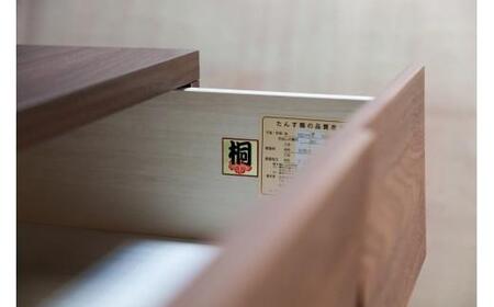 チェスト タンス 幅58 6段 奥行44 ウォールナット 無垢材 引き出し 収納 桐たんす 箪笥 脚付き 大川家具 丸田木工 モデルノ