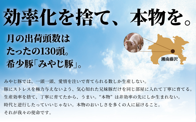 希少ブランド豚『みやじ豚 しゃぶしゃぶ用 セット バラ・モモ(900g)』(冷蔵・生肉) A1 ※お届け日指定不可