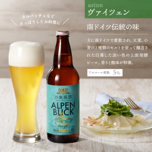 【3ヶ月定期便】妙高高原アルペンブリックビール３種ギフトセット(500ml×6本)全3回※沖縄県・離島配送不可