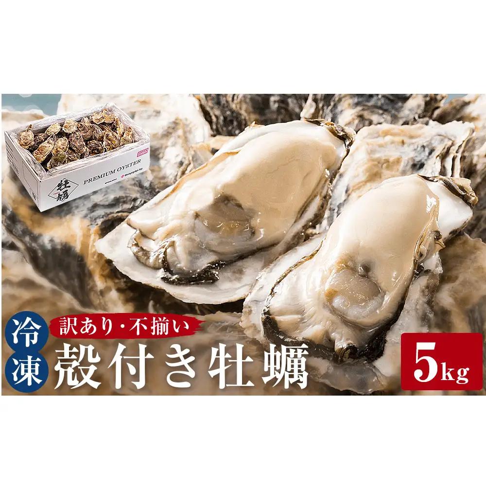 訳あり 冷凍 殻付き牡蠣 5kg 加熱用 三陸産 牡蠣