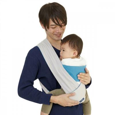ふるさと納税 横浜市 パパ専用抱っこひも 富士金梅 ライトグレー〈パパコソ〉(Mサイズ)