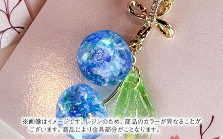 【紫陽花】 イヤリング ＆ ネックレス セット[AECR023]