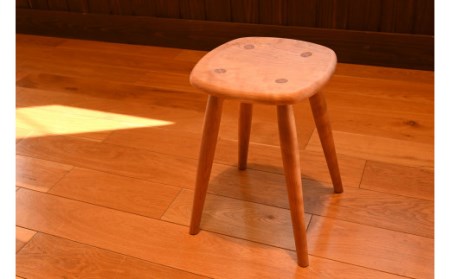 コンパクトスツール　アメリカンチェリー／木製 インテリア 椅子 いす 埼玉県