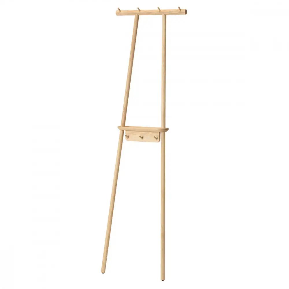旭川家具 コサイン Tepee デイリーラック ナチュラル【旭川家具 北海道 旭川市 木製 家具 コートラック 玄関収納  組み立て式  選べるカラー シンプル 手作り 北欧 おしゃれ 天然木 無垢 】_04925