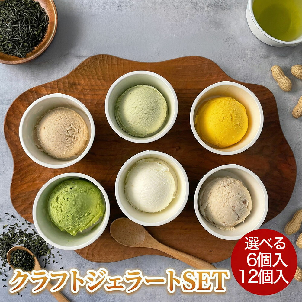 【ふるさと納税】 豊後高田＊クラフトジェラート 選べる 6P/12P SET | アイス 豊後高田市 九州 大分県 【スピード発送】