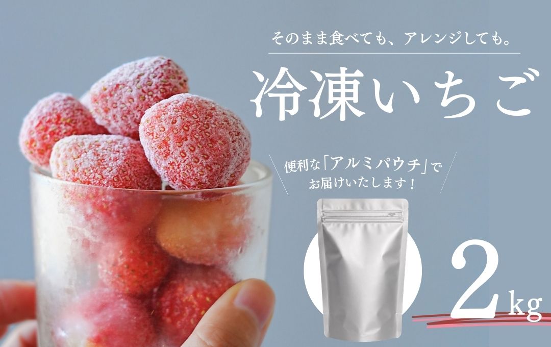 【2027年発送】 完熟冷凍イチゴ 2kg 　かおり野 恋みのり けんしろう 福岡S6号 から厳選　【 いちご 果物 フルーツ 苺 イチゴ 冷凍 果物 フローズン くだもの 大容量 静岡県産 期間限定 】　<AA-5>