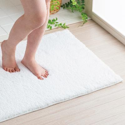 ふるさと納税 九度山町 思わず頬ずりしたくなるバスマット プレミアム60×90cm　ホワイト