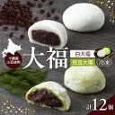 【ふるさと納税】JAめむろの白大福と枝豆大福和菓子 お菓子 プレゼント おやつ 粒あん 送料無料 北海道 十勝 芽室町