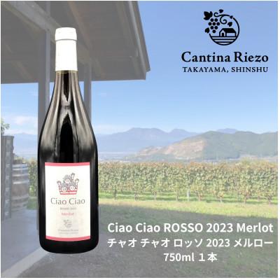 ふるさと納税 高山村 【ワイン農家のワイン】チャオ チャオ ロッソ 2023 メルロー1本