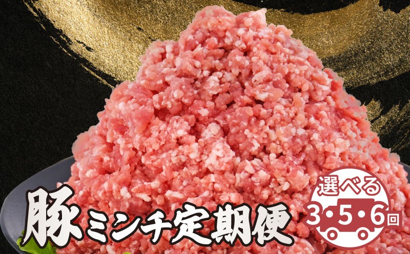 
            ミンチ 定期便 3kg  【選べる配送回数】 3回 / 5回 / 6回 小分け 真空パック 500g 豚 ひき肉 挽肉 挽き肉 国産豚 精肉 千葉県産 銘柄 美味北総豚 ジューシー 人気 ハンバーグ 餃子 そぼろ 麻婆豆腐 銘柄豚 送料無料 冷凍 産地直送 国産 千葉県 旭市 旭食肉協同組合 ask
          