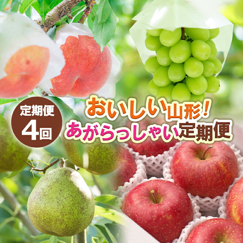 【ふるさと納税】【定期便4回】おいしい山形！ あがらっしゃい定期便 【令和7年産先行予約】FS24-721